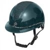 Kask z Szerokim Daszkiem Fair Play QUANTINUM 2.0 W-V SPOTLIGHT  SHINY SILVER ciemnozielony